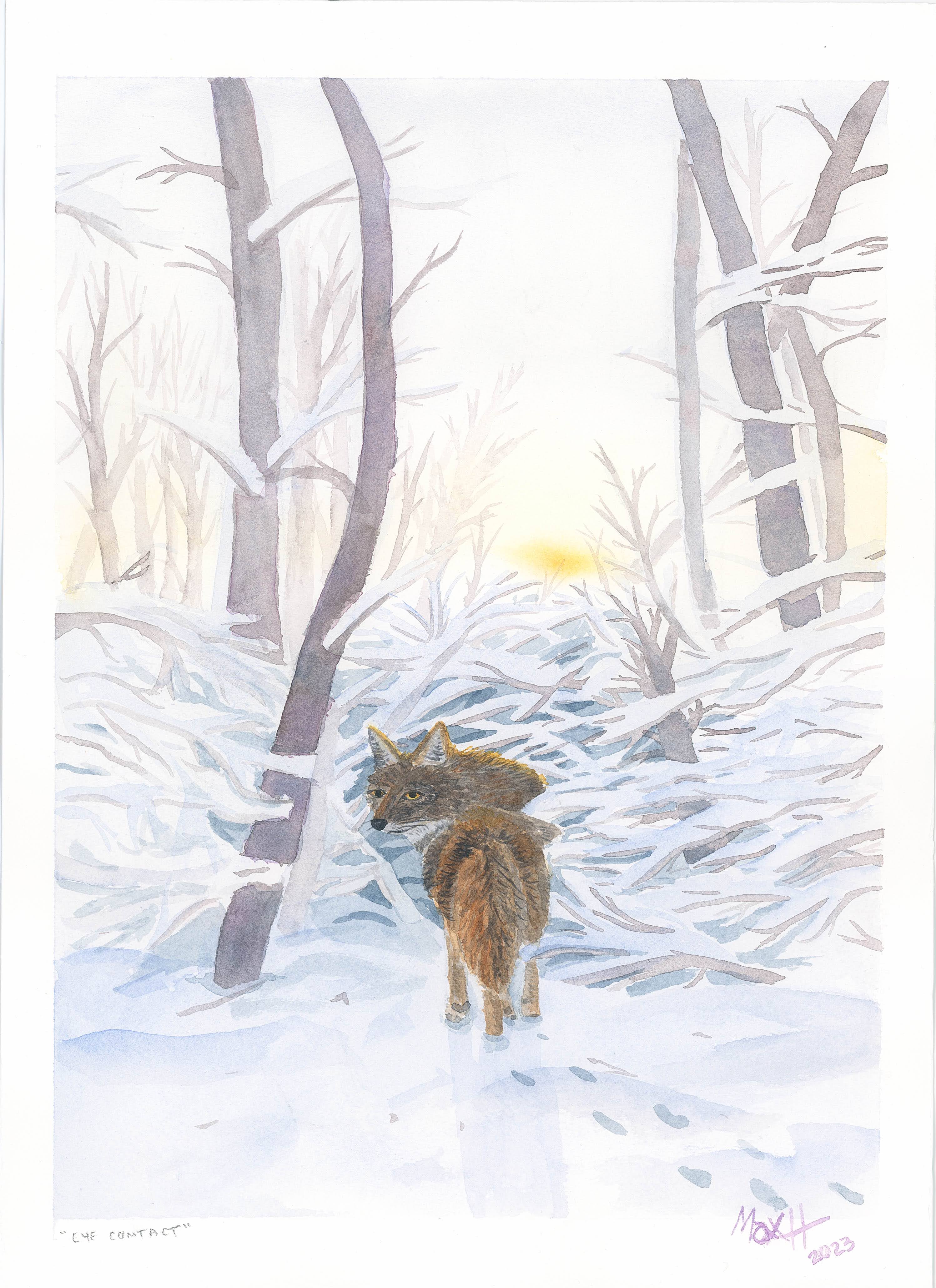 Eye contact with a neighbor