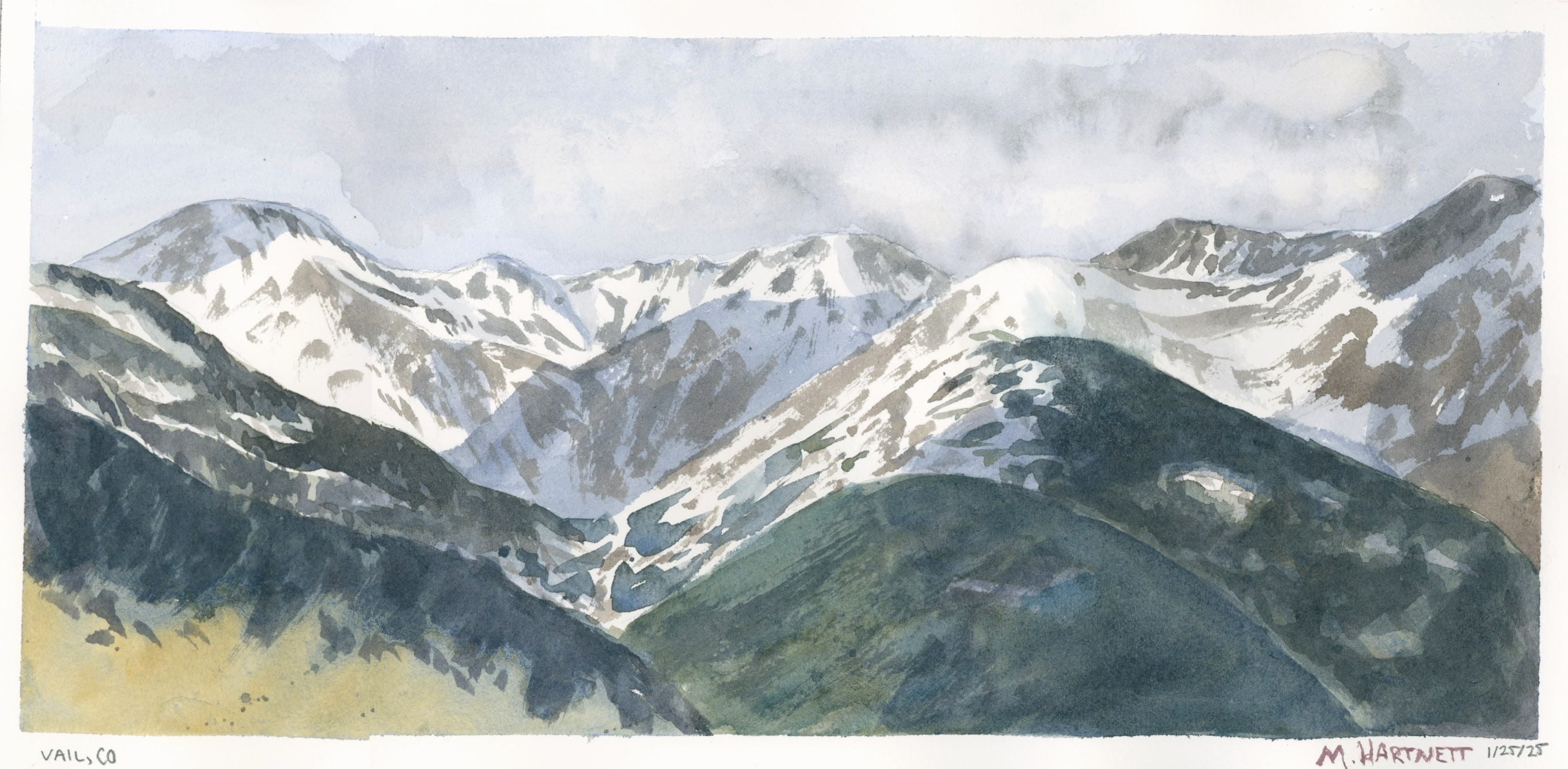 Vail Mountains From Gondola